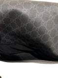 Load image into Gallery viewer, Monogram Web Messenger Diaper Bag Black Grey
