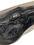 Load image into Gallery viewer, Monogram Web Messenger Diaper Bag Black Grey

